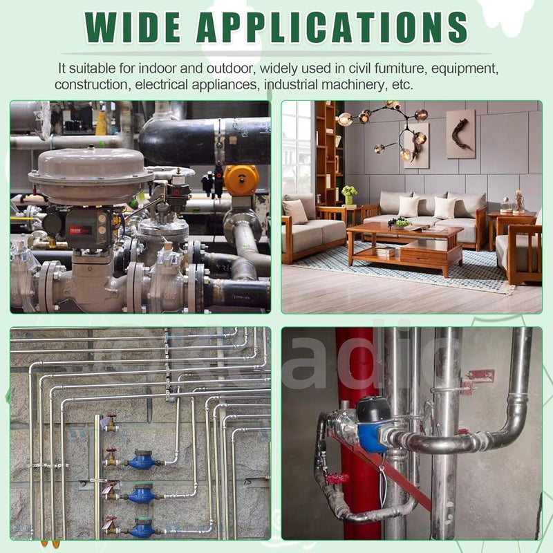 Keadic 90Pcs White Zinc-Plated Square Nuts Assortment Kit, M3x5.5mmx2mm, M4x7mmx2mm, M5x8mmx3mm, M6x10mmx3mm, M8x13mmx4mm Coarse Thread Nut for Furniture, Electrical Appliances - Image 5